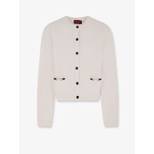 Gucci Women Wool And Cashmere Cardigan With Metal Horsebit